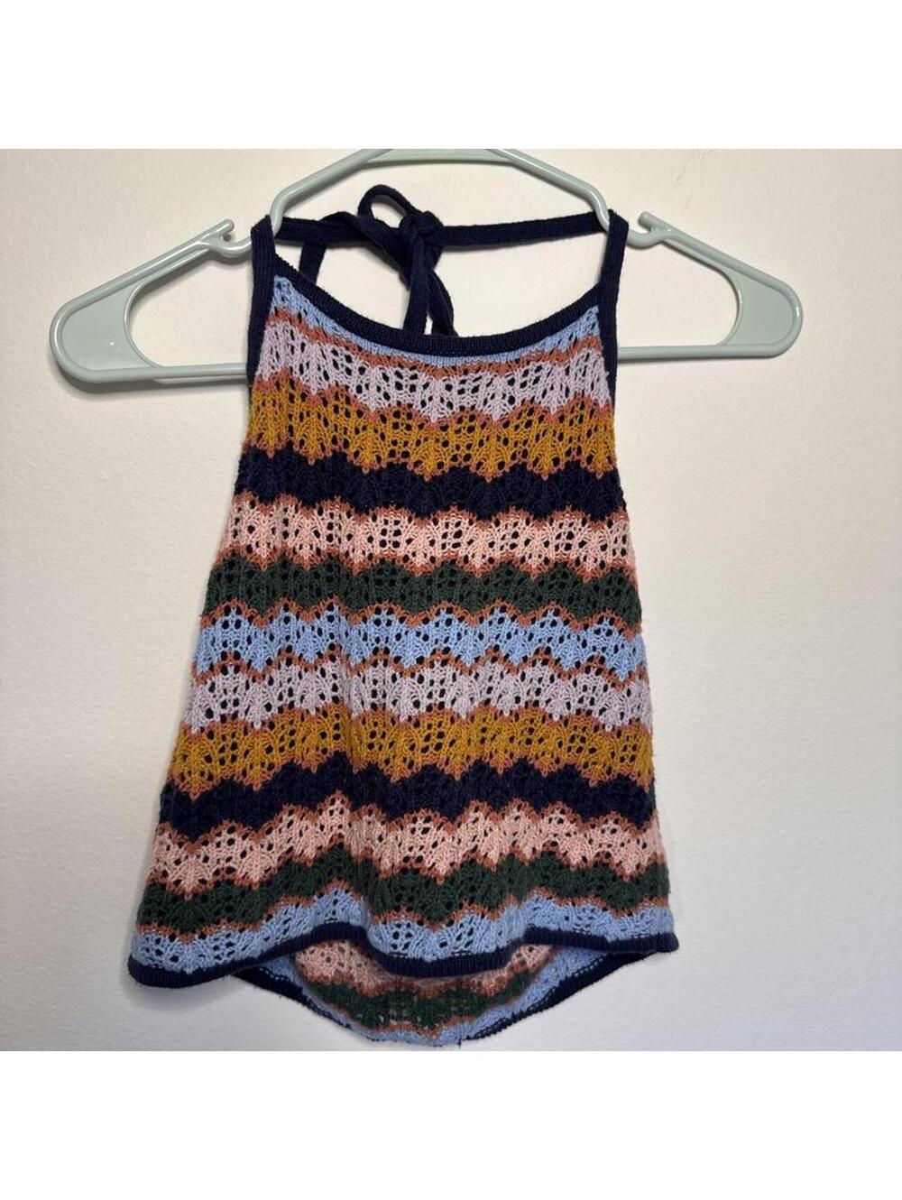 American Eagle Crochet halter top small